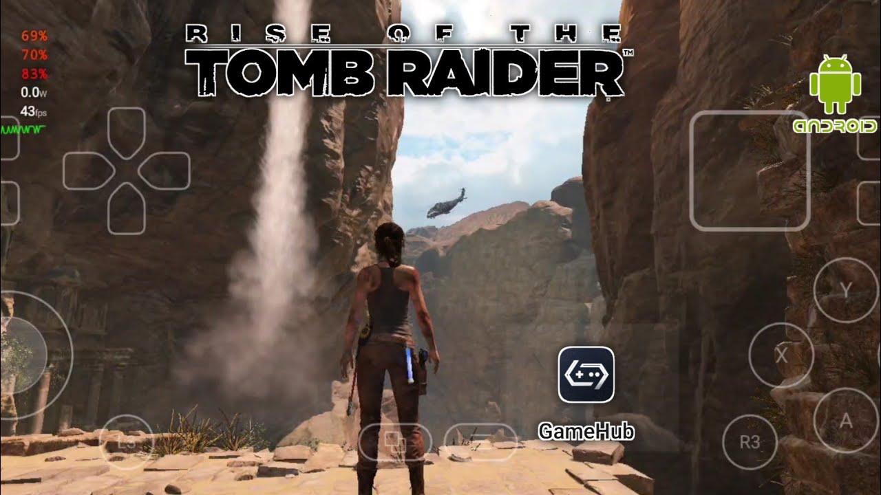 Rise Of Tomb Raider Gameplay (HD) Gamefusion/Gamehub (Window Emulator) Android