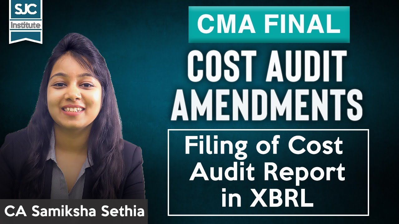 Filing of Cost Audit Report | Amendments | CMA Final | Cost and Management Audit