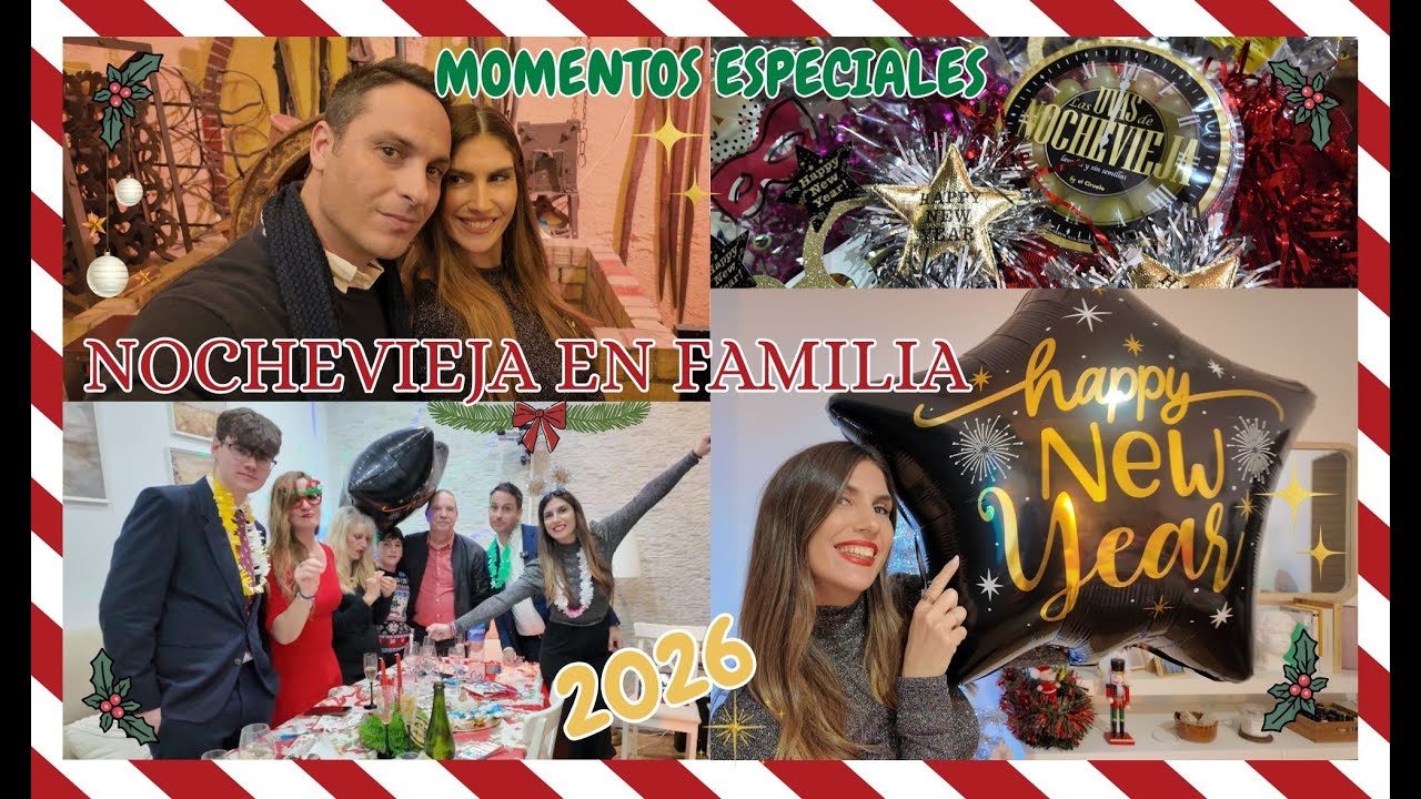 Cena de aniversario ✨ Nochevieja en familia y momentos especiales |VLOG FAMILIAR: Buenas Vibras.