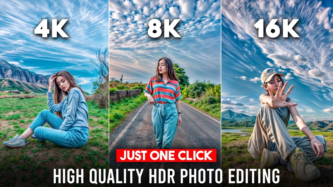 Trending 8K Photo Editing Tutorial | 8K Quality Photo Editing | High Quality Photo Editing