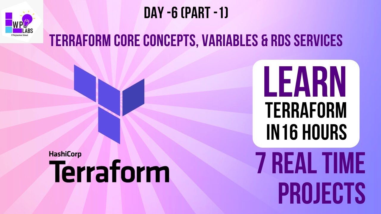 #terraform  | DAY 6 Part - 1 | Varaibles | RDS | Terraform Core Concepts