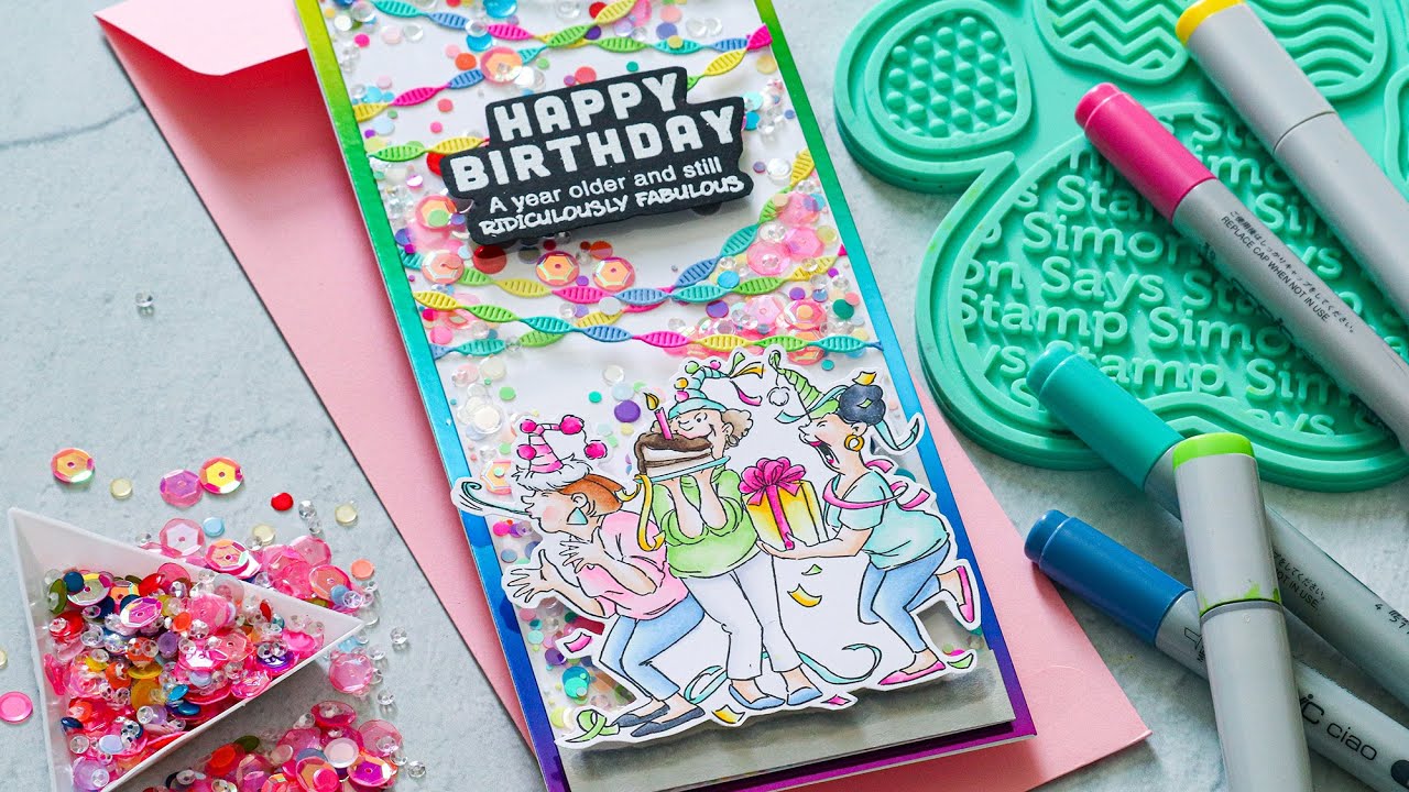 Funny Friday with Art Impressions! Girlfriends Birthday Shaker
