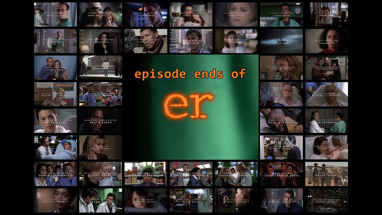 ER Episode Closing Credit Frames (331 episodes)