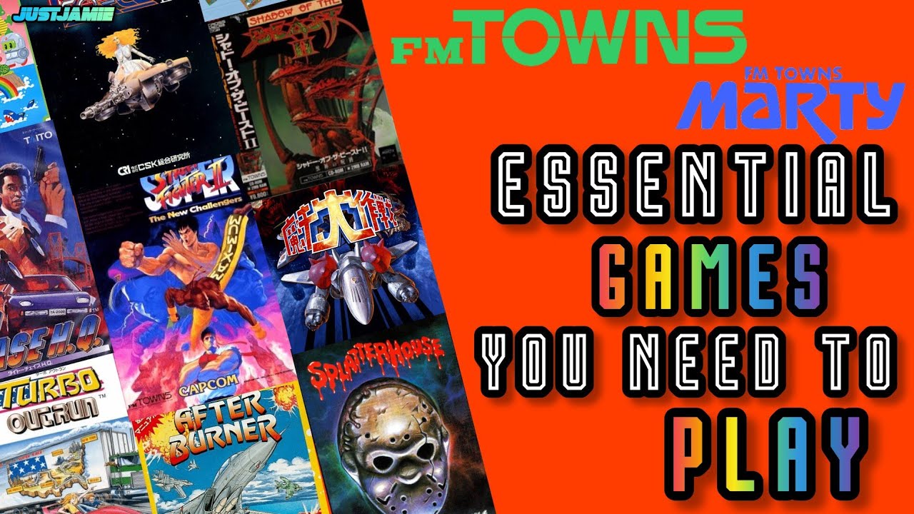 Top 20 FM Towns/Marty Games of All Time (Time Stamps) #fmtowns #fmtownsmarty #retrogames