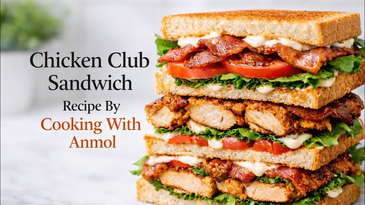 Ultimate Chicken Club Sandwich Recipe | Juicy Chicken, Crispy Layers & Perfect Taste | Easy Homemade