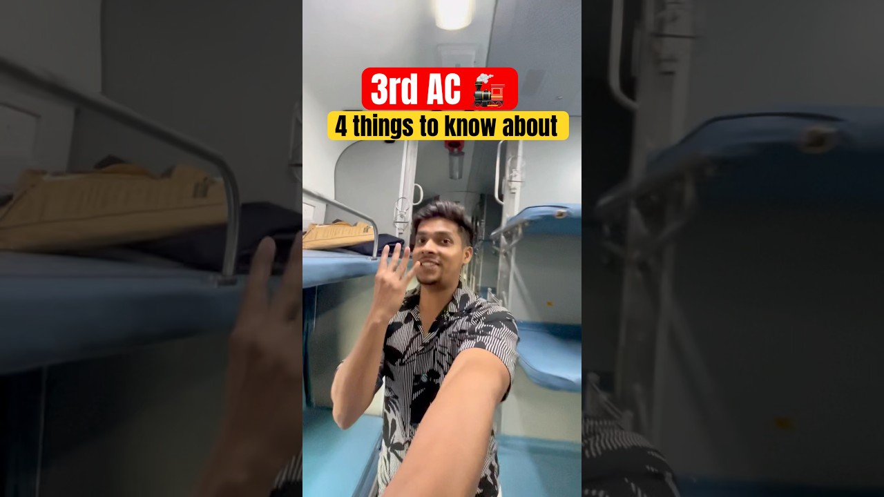 3rd AC coach🚂inside view #youtubeshorts #ytshorts #railway #train #travelvlog