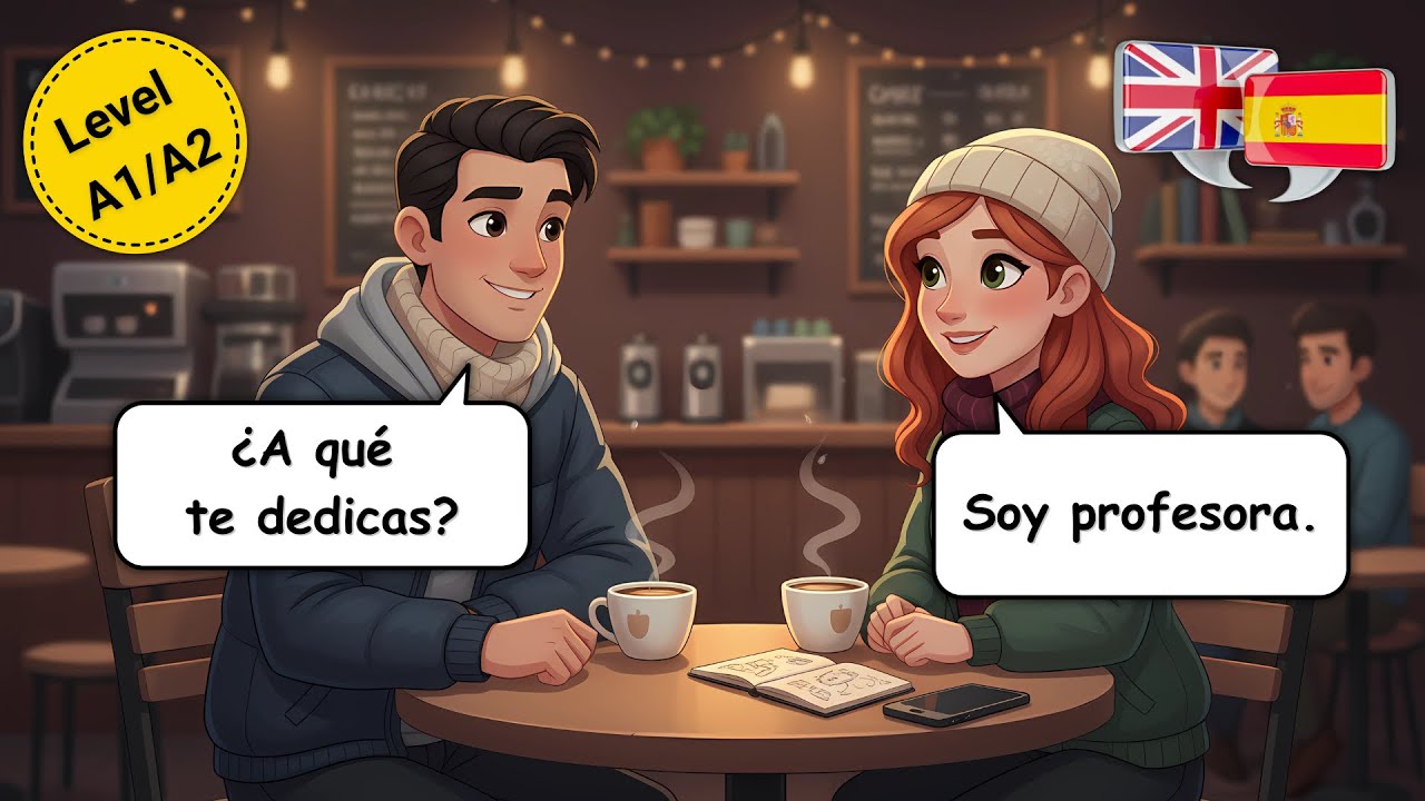 Spanish conversation about Jobs & Introductions | Listening Practice for Beginners