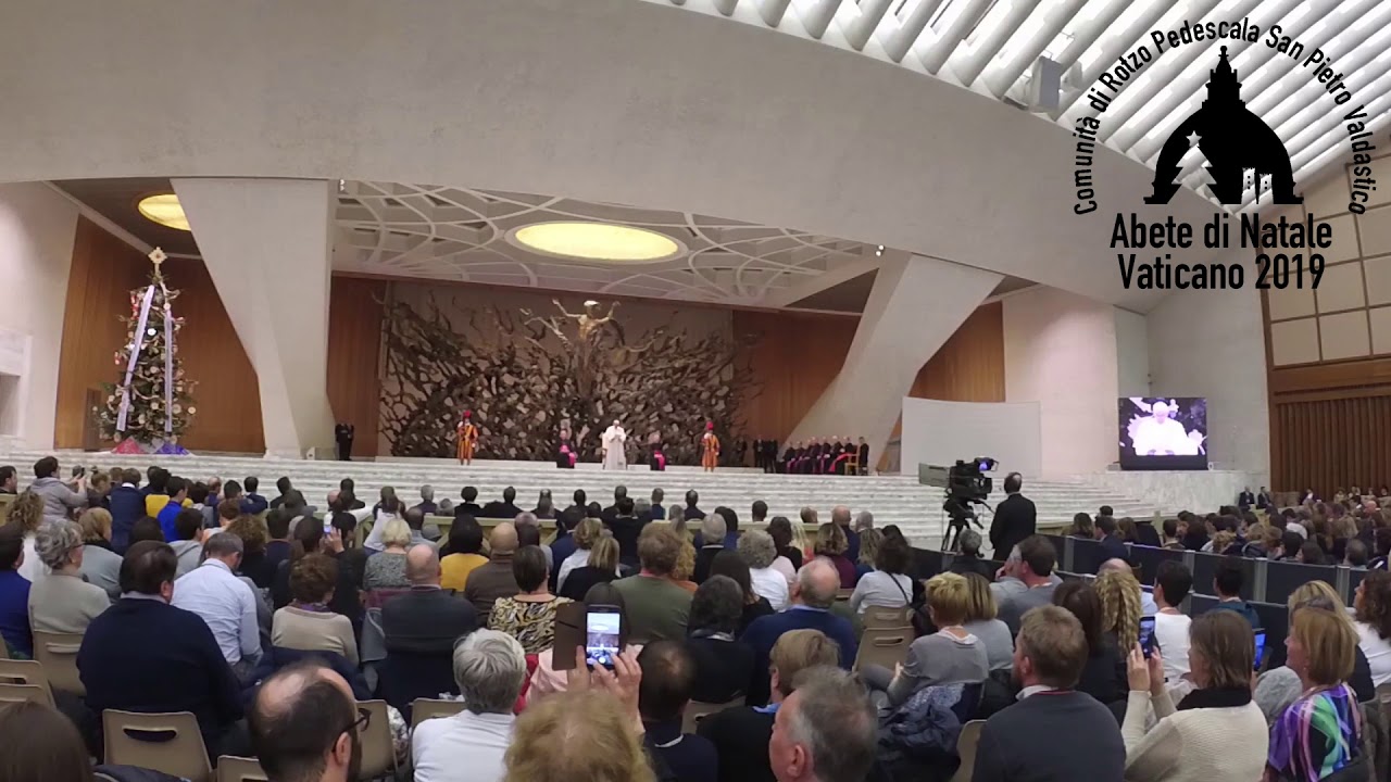 Il discorso del Papa --- Abete Vaticano 2019