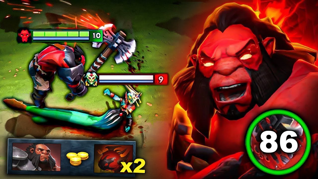 WTF Carry AXE +86 Stacks Culling Blade🔥🔥🔥44Kills One Shot Raid Boss | Dota 2