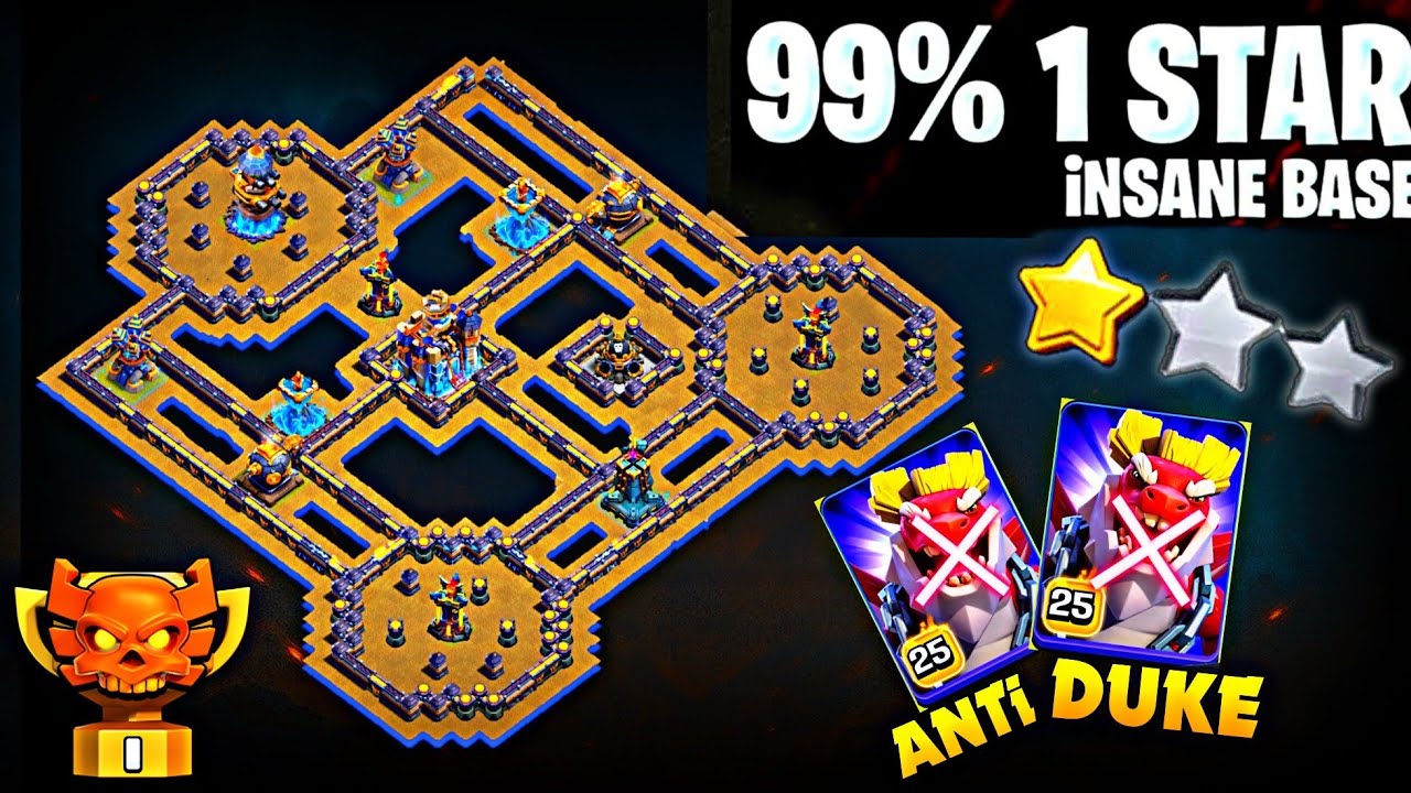 NEW Updated  CWL- ( TOP 13) TH18 only  1* STAR War Base with Link Best Town Hall 18 Base 2026 BASE