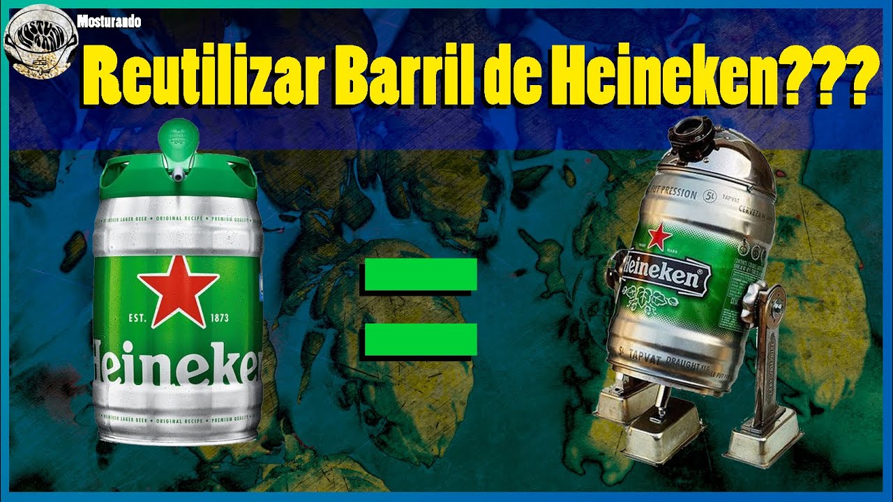Como Reutilizar Barril de Heineken com Mini Cilindro de CO2 - Beer Hacks