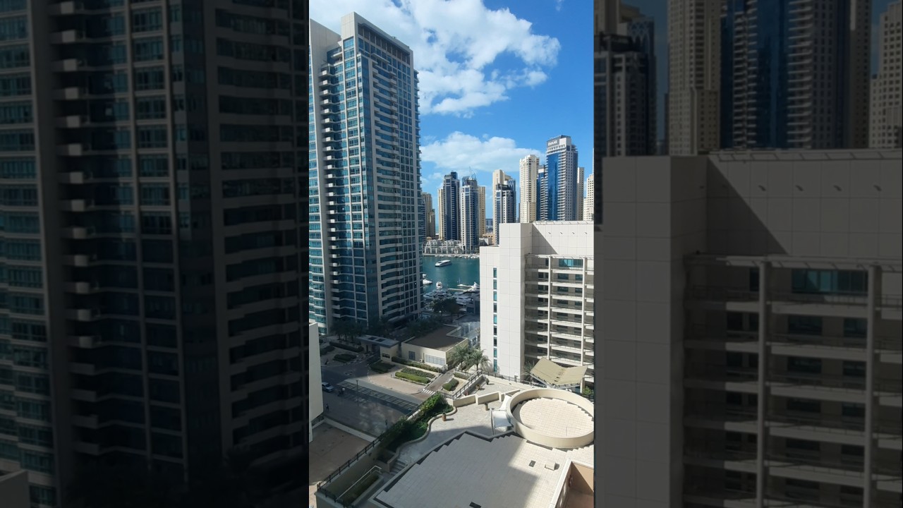 Dubai Marina. View from my window. 6 January 2026 