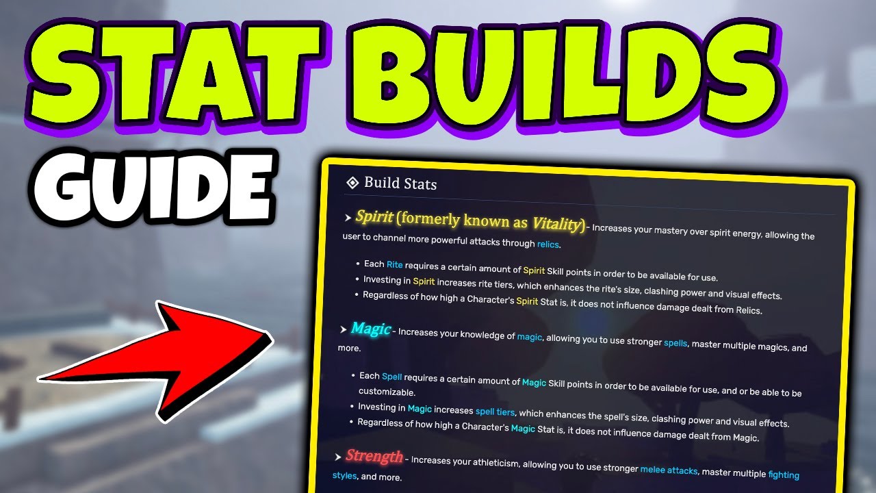 STAT BUILDS Guide in ARCANE ODYSSEY Roblox - Full Builds Hybrid Builds and Awakenings Explained