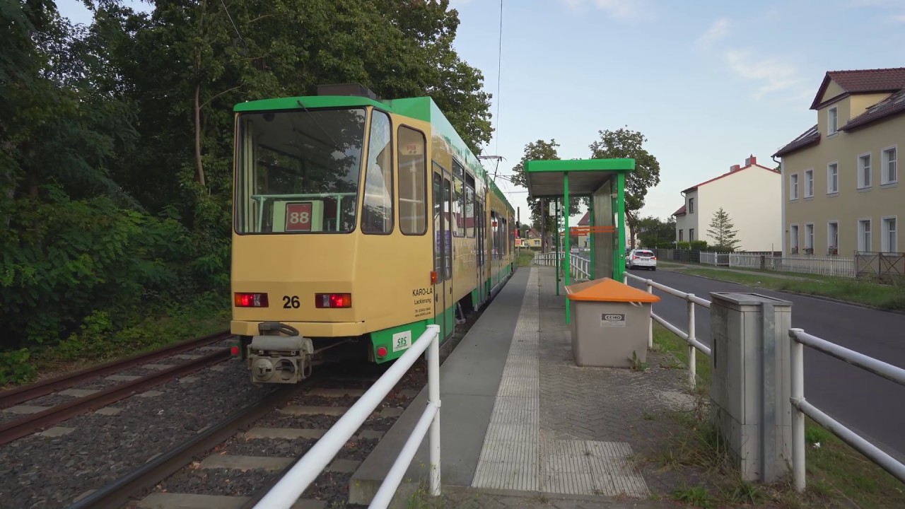 Germany, Berlin, tram 88 ride from Alt-Rüdersdorf to Goethepark