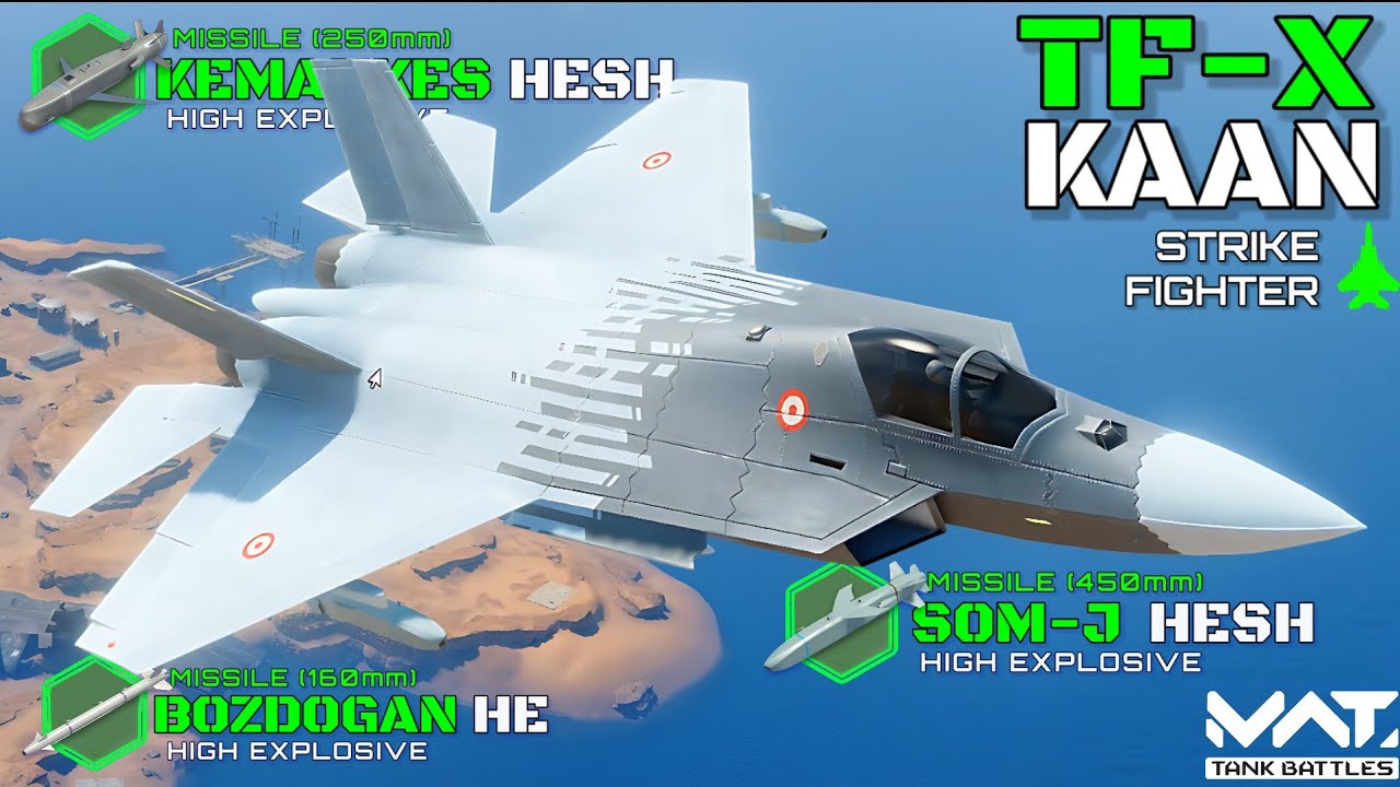 TF-X KAAN February VIP Battlepass Strike Fighter - MWT Tank Battles