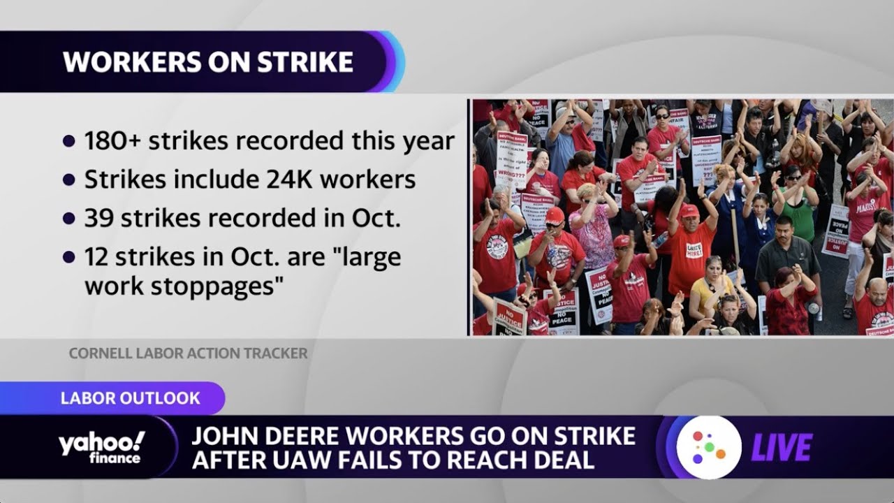 Worker strikes increase across the US as workers demand better pay, benefits, and more