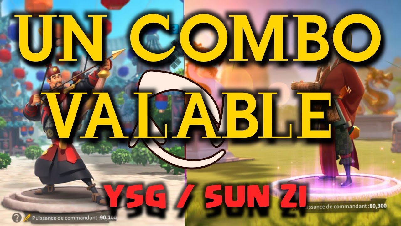 YSG/SUN ZI UN COMBO VALABLE - Rise of kingdoms