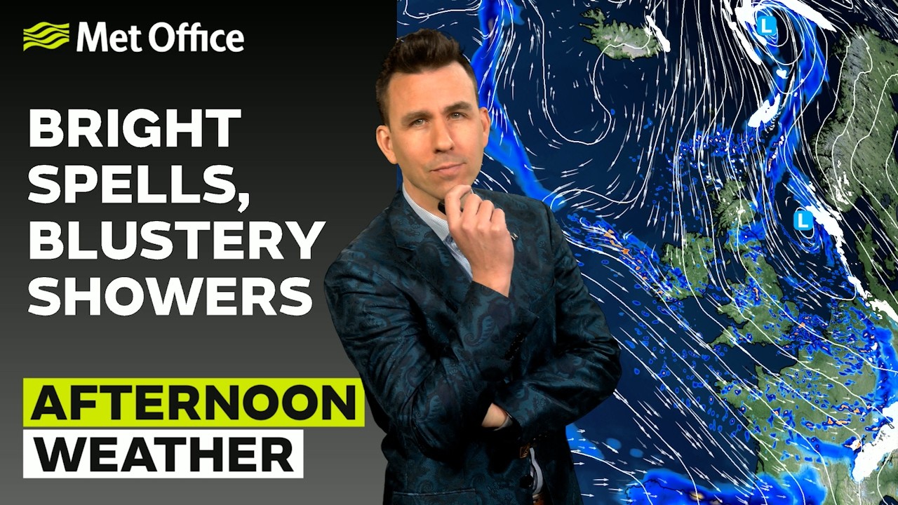 16/02/2026 - Gusty winds and bright spells - Afternoon Weather Forecast UK – Met Office Weather