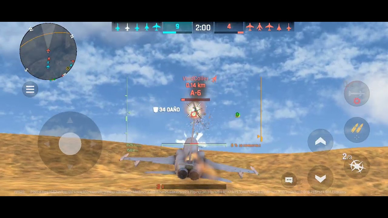 Combate aéreo #simuladordevuelo#acecombat#aircombat#android#games 