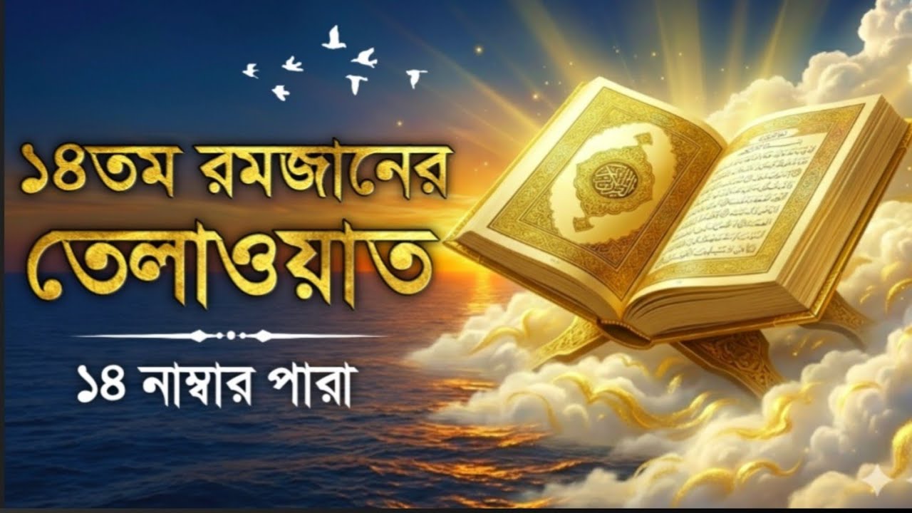 ১৪তম রমজান ১৪ নম্বর পারা তেলাওয়াত | 14st Ramadan Para 14 Quran Tilawat