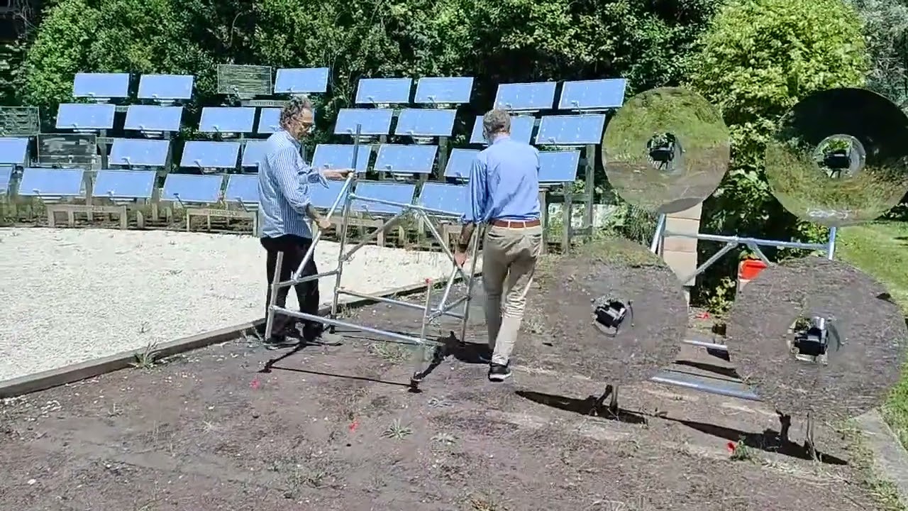 Assemblaggio struttura per 4 Eliostati