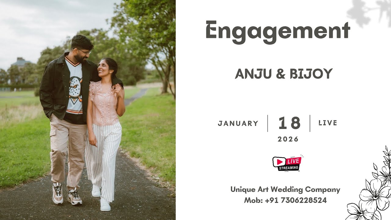 ANJU & BIJOY || ENGAGEMENT || LIVE STREAMING || 18.01.2026 || 06.00 PM ||