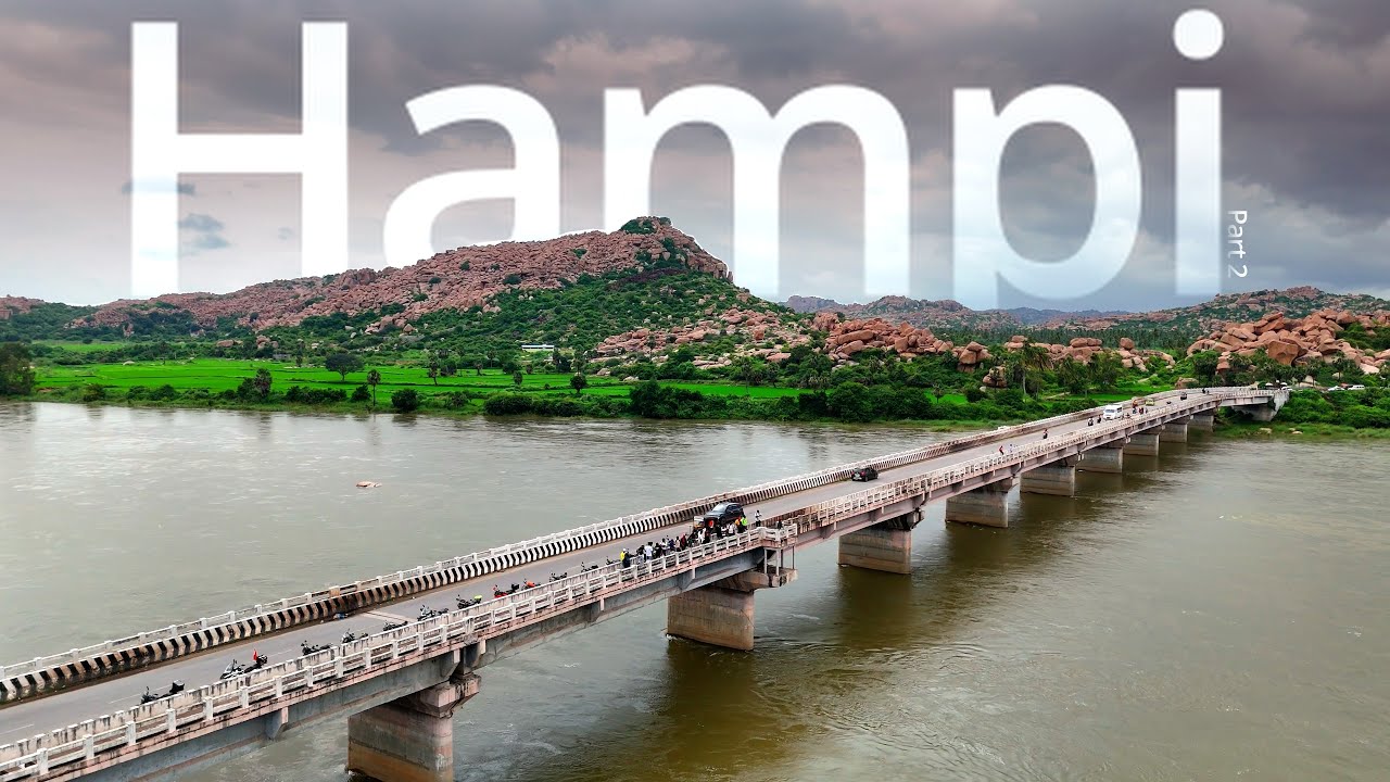Pune to Hampi Ride | Part 2 | Exploring Hampi Temples, Hills & Resort Fun 🏞️✨