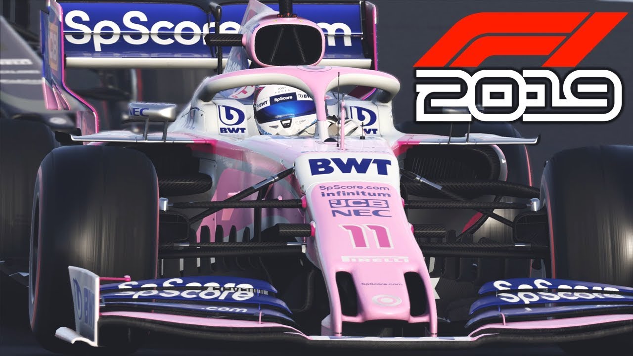 F1 2019 EXCLUSIVE Gameplay - Race in BRITAIN with Sergio Perez (F1 2019 Racing Point)