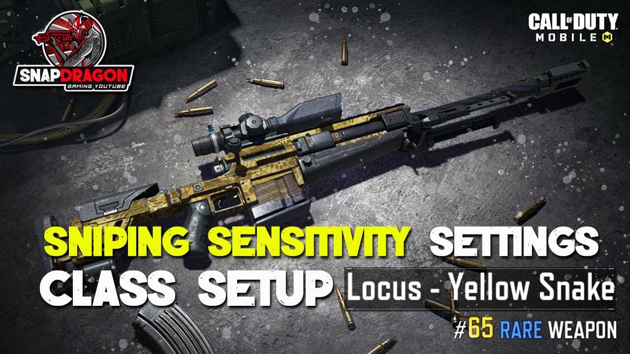 COD MOBILE - LOCUS SNIPER CLASS SETUP & BEST SENSIVITY FOR CONTROLLER SNIPING (PLUS 2 NUKES)