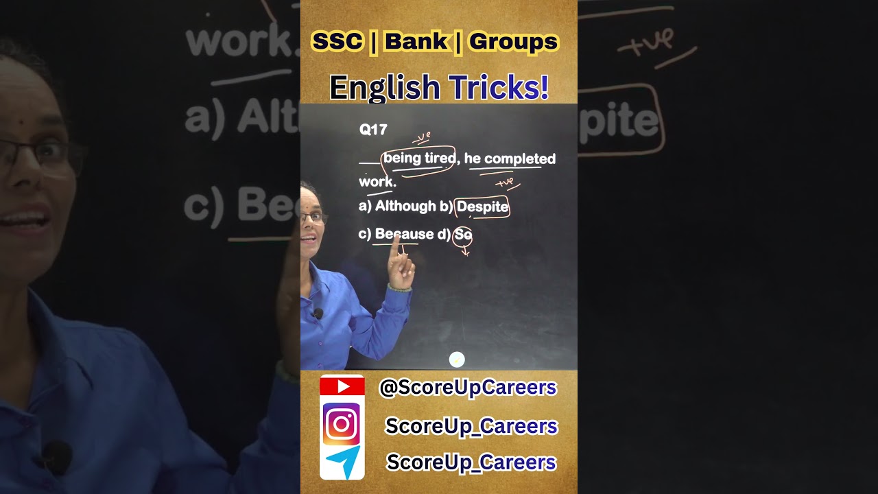 English Quiz: Can You Score 100%? #GovernmentJobs#APPSC#TSPSC#SSC#BankingExams#RailwayExams#Le