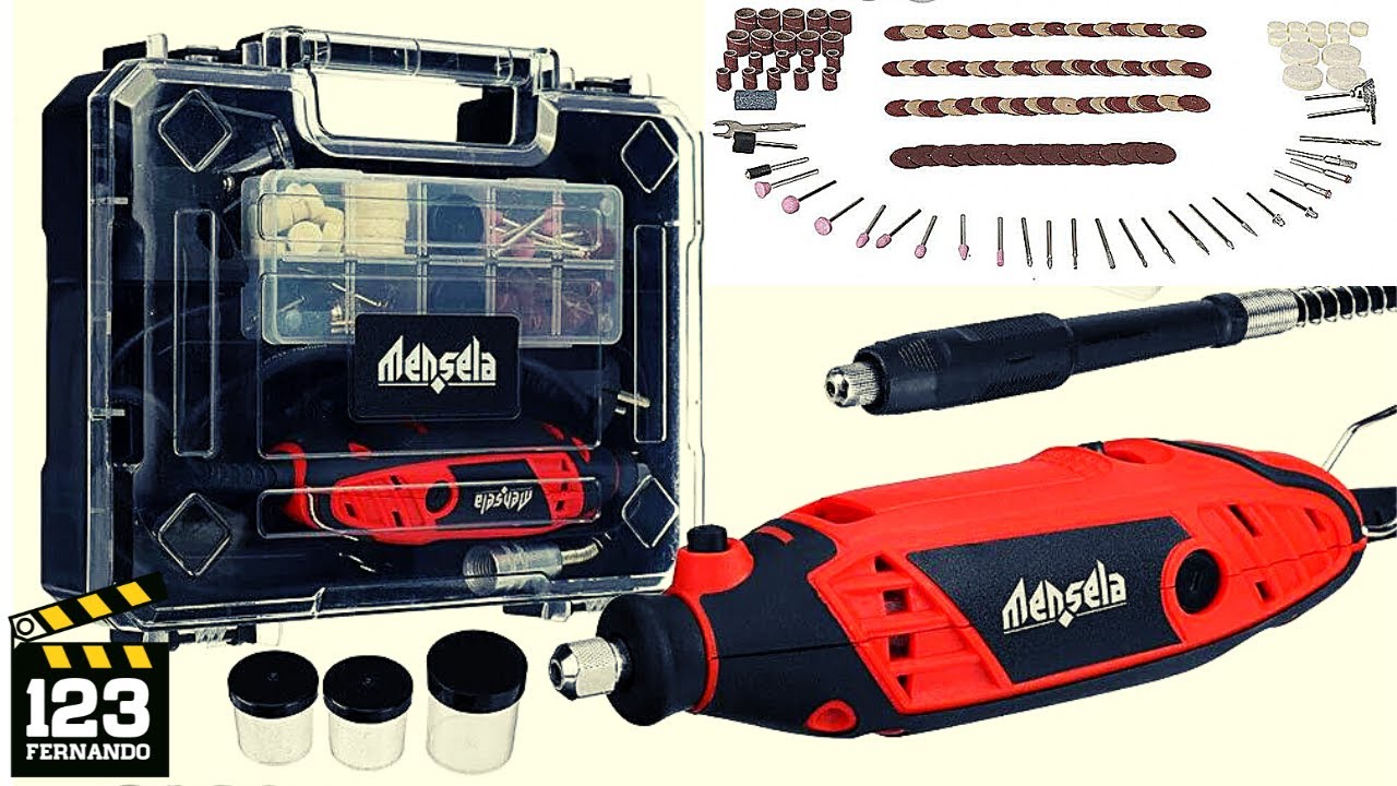 PROMOÇÃO MICRO RETÍFICA KIT COMPLETO 200 PEÇAS MENSELA RT-W1 130W
