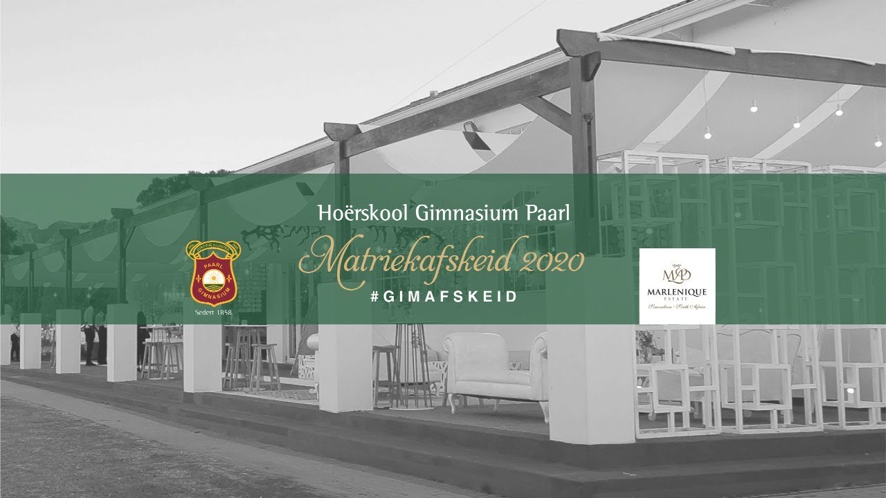 Hoërskool Gimnasium Paarl Matriekafskeid 2020