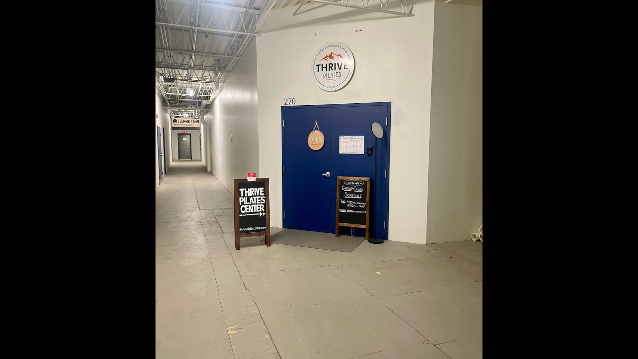 Find Thrive Pilates Center - FRONT entrance