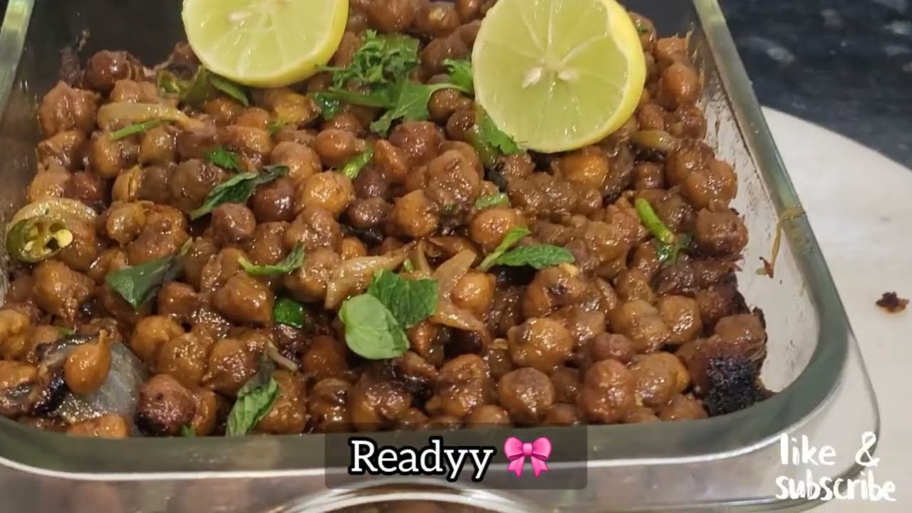 Kaale chane ki masaledar recipe |khate hi muh ka taste ban jaye |Ramzan Special chana fry 😋