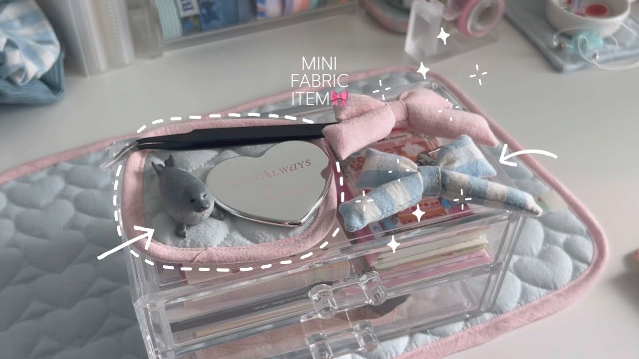 소잉로그🎀 귀여운거 잔뜩 만들기✩₊˚⋆ | 미니 재봉틀