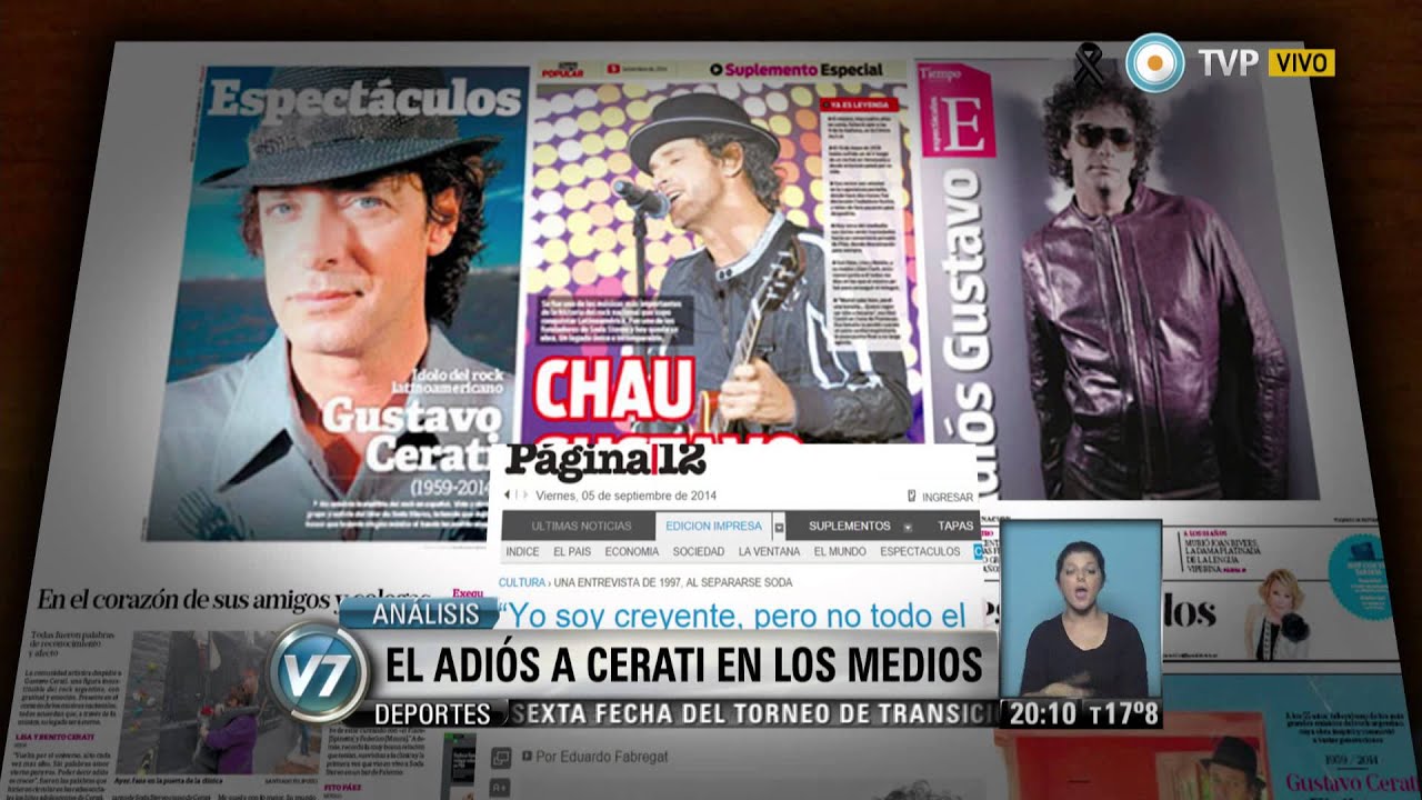 Visión 7 - El último adiós a Gustavo Cerati en la Chacarita