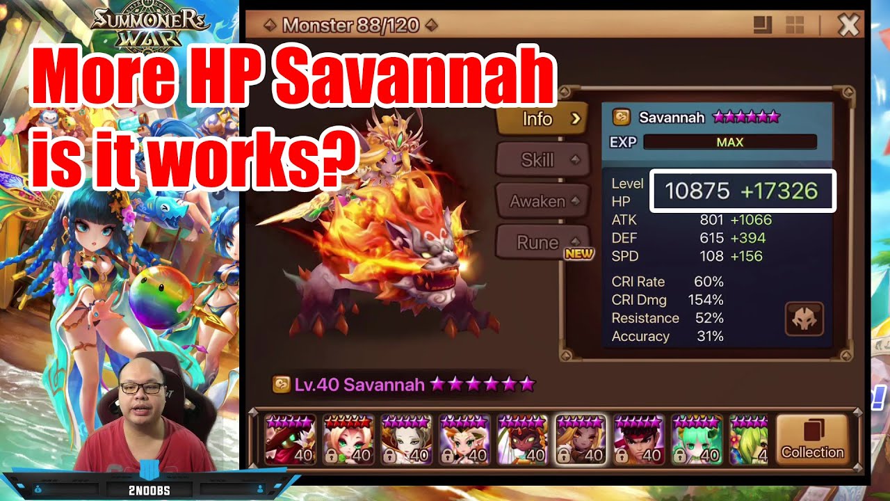 [EN][Monster Review ep#186] Savannah (Wind Beast Rider) Tanky one worth?