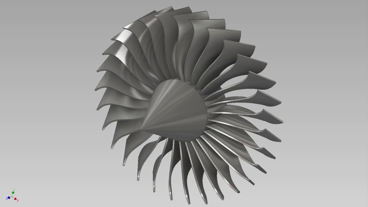 Autodesk Inventor: Jet Engine Fan