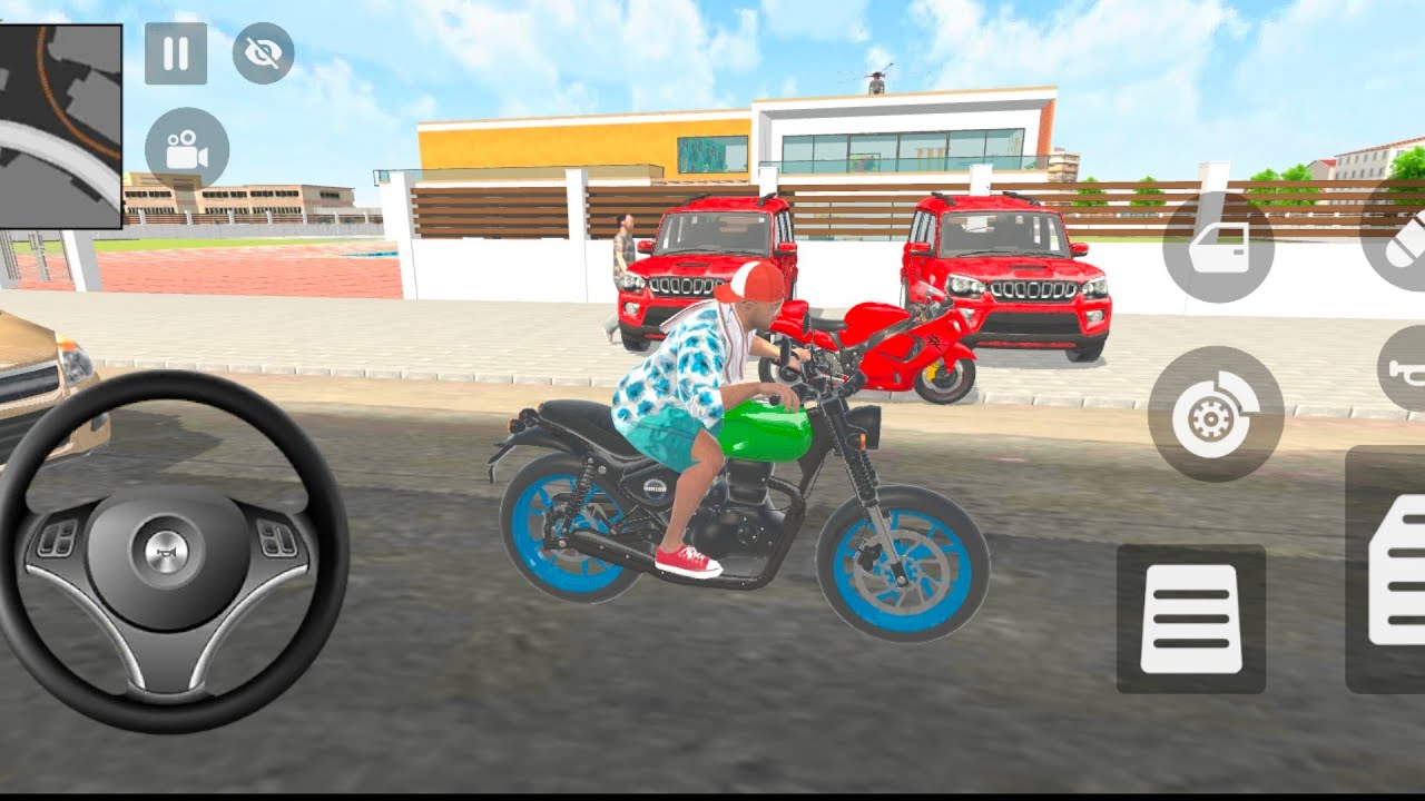 Franklin order by 2️⃣ Mahindra Scorpio and 1️⃣ Hayabusa bike in Indian 🇮🇳 bike Auto Simulator 😍 