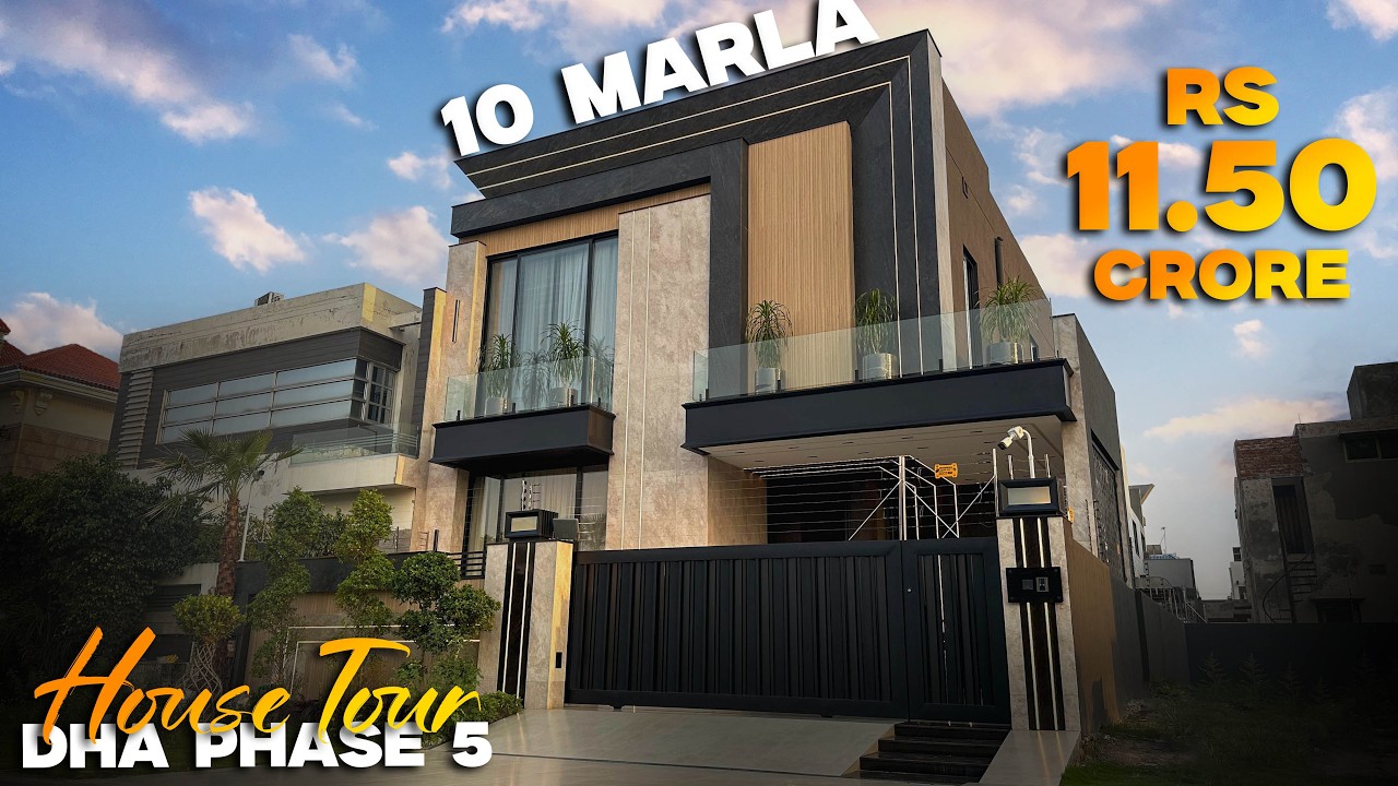 10 Marla House in DHA Lahore | Premium Furniture & Modern Architecture Tour