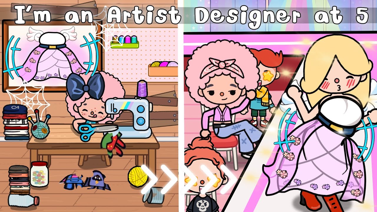 I’m an Artist Designer At 5 😘 Toca Boca l Toca life world