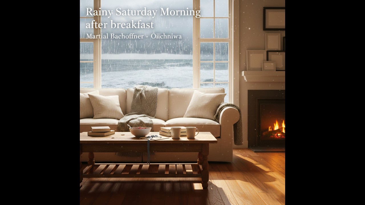 Rainy Coffee Shop Ambience ☕ Fireplace & Rain Sounds for Study, Sleep and Relaxation
