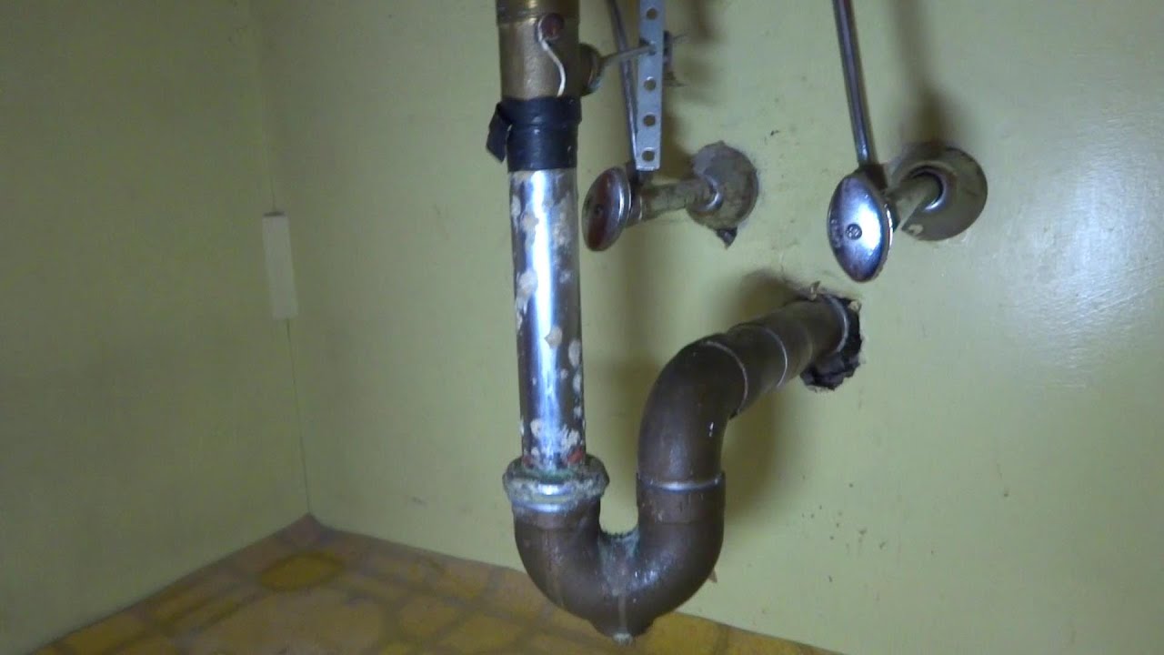 bathroom sink drain replaced