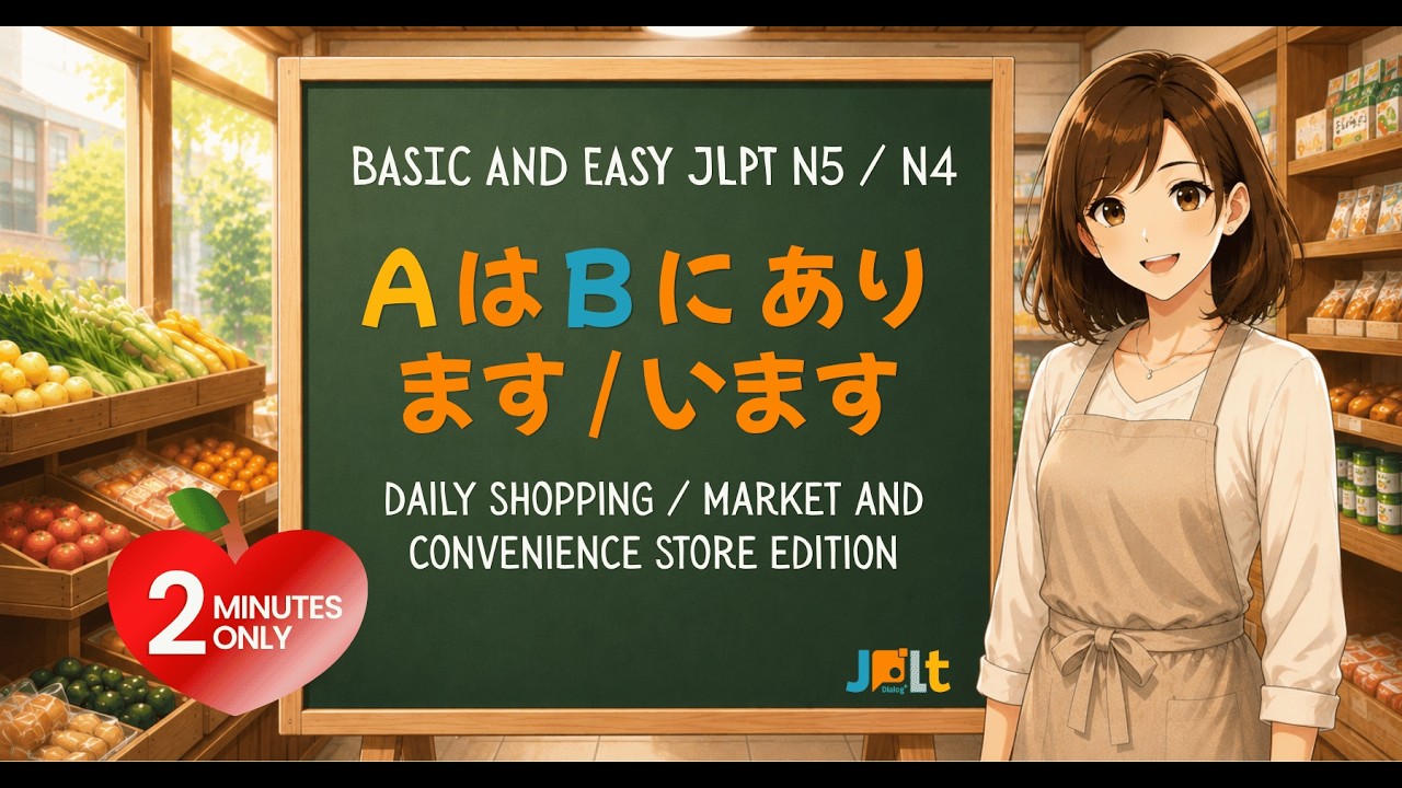 Japanese Grammar Video Studio: Where something/someone is? A は B に あります or  います