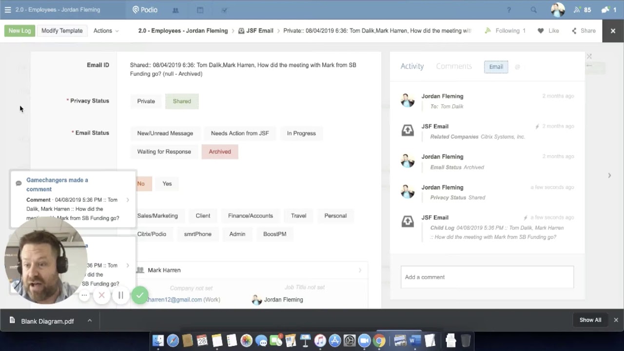 Showcase: Podio Email Integration w Globimail