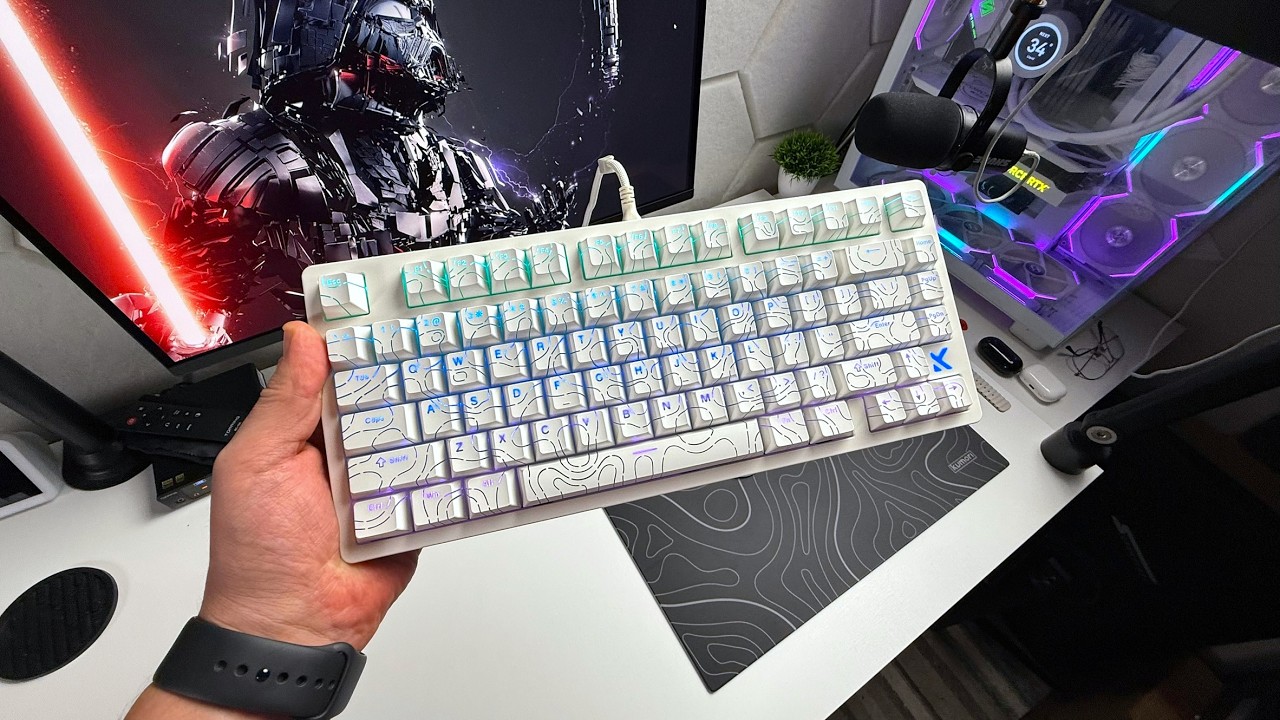 Finalmente lançaram um teclado magnético assim! Unboxing MCHOSE JET75 (TOP)
