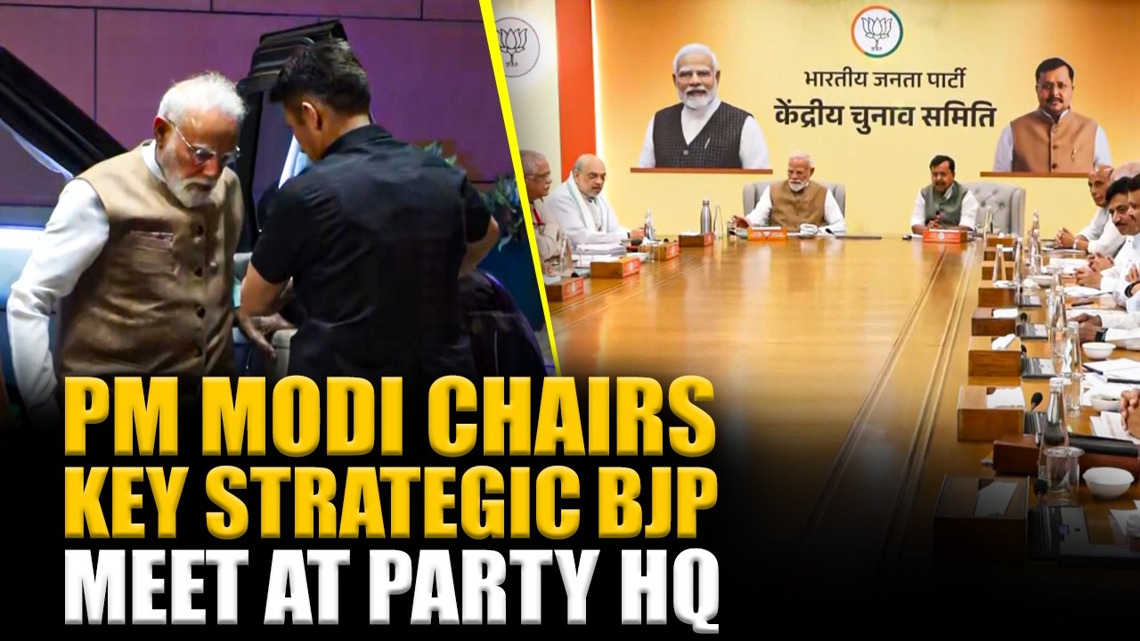 PM Narendra Modi holds BJP CEC meeting at BJP headquarters in Delhi