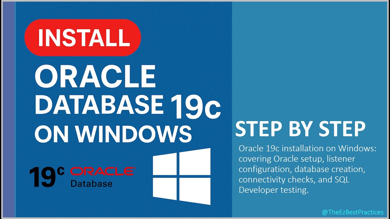 Oracle 19c installation on Windows