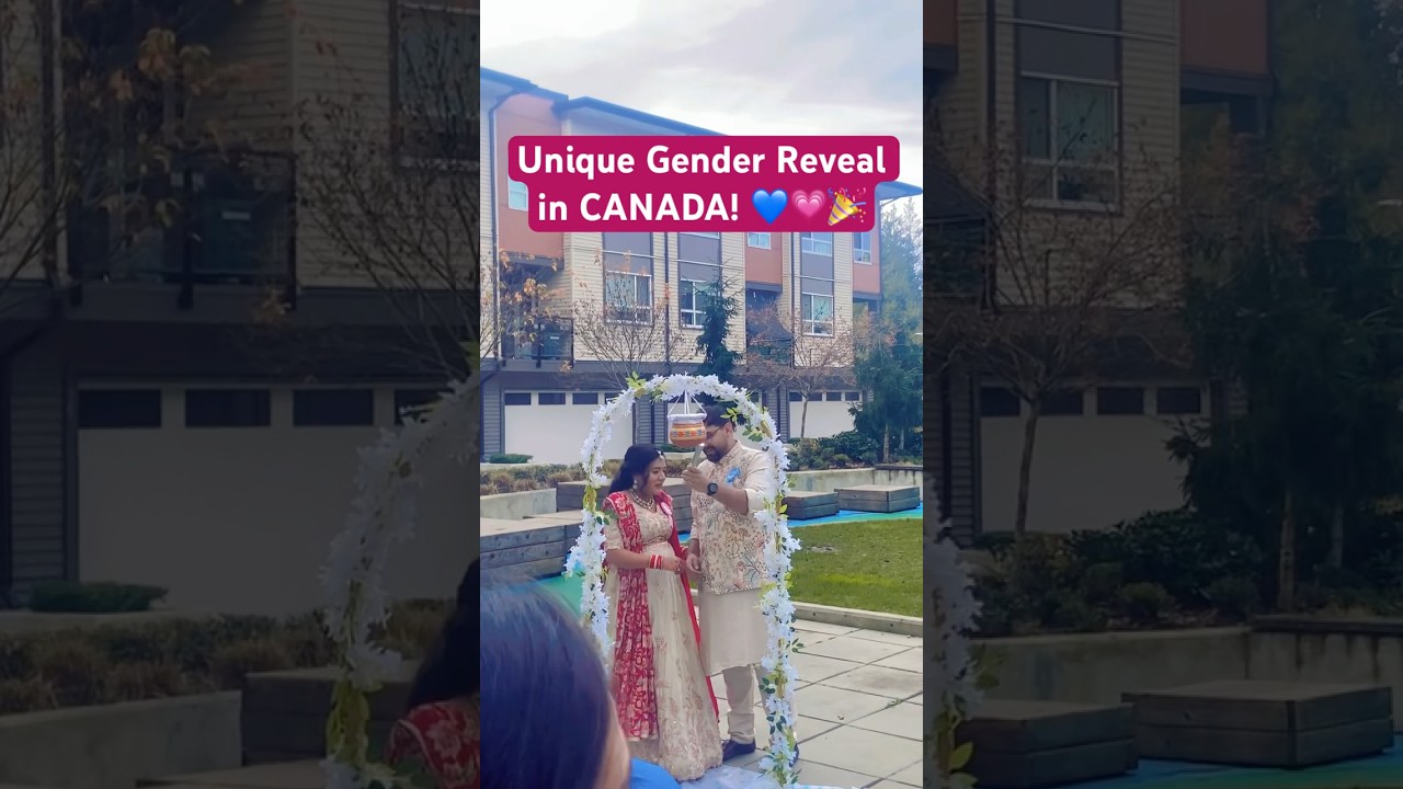 Unique Gender Reveal in CANADA! 💙💗🎉