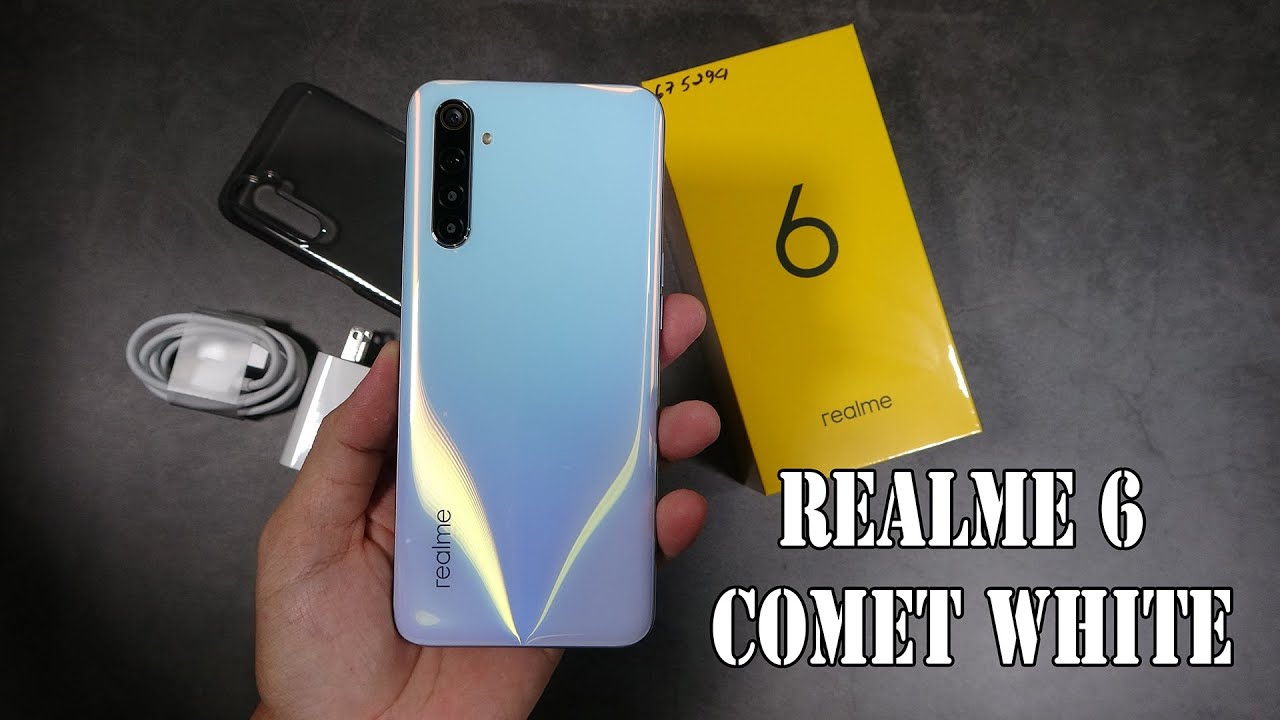 Realme 6 Comet White unboxing